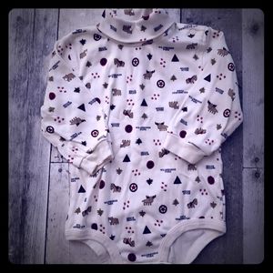 Carter's Long Sleeve Turtleneck Onsie 12M